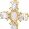 Necklaces | EGO VINA Ego Vina White Crystal Zircon Cross Necklace For Women Choker Charm Virgin Mary Pendant Box Chain Female Jewelry Collier Femme - Gold-Color - 17.5 Inch (Box)