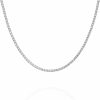 Necklaces | PAVOI Pavoi Italian Solid 925 Sterling Silver, 22K Gold Plated Chain Necklaces | Snake, Square Box, Cable, Super Flex Curb, Miami Cuban And Rope Diamond-Cut Herringbone Necklace For Women And Men | Made In Italy