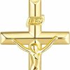 Necklaces | TAKUGI Takugi Cross Necklace 14K Gold Cross Necklaces For Women Small Cross Chain Crucifix Necklace Women