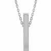 Necklaces | Silpada Silpada 'Minimalist' Vertical Bar Pendant In Sterling Silver