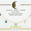 Necklaces | Lotus and Luna Lotus And Luna Dewdrop Necklace Energy Chakra Healing Stones Dainty Layering Necklace (Jade, Jasper, Amazonite, Quartz, Pearl, Rose Quartz)