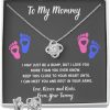 Necklaces | OC9 Gifts Baby Feet Jewelry Necklace, Mommy To Be Gifts For 1St Time Mom, To My Mommy Necklace Baby Bump, Gifts For Pregnant Women Mom To Be