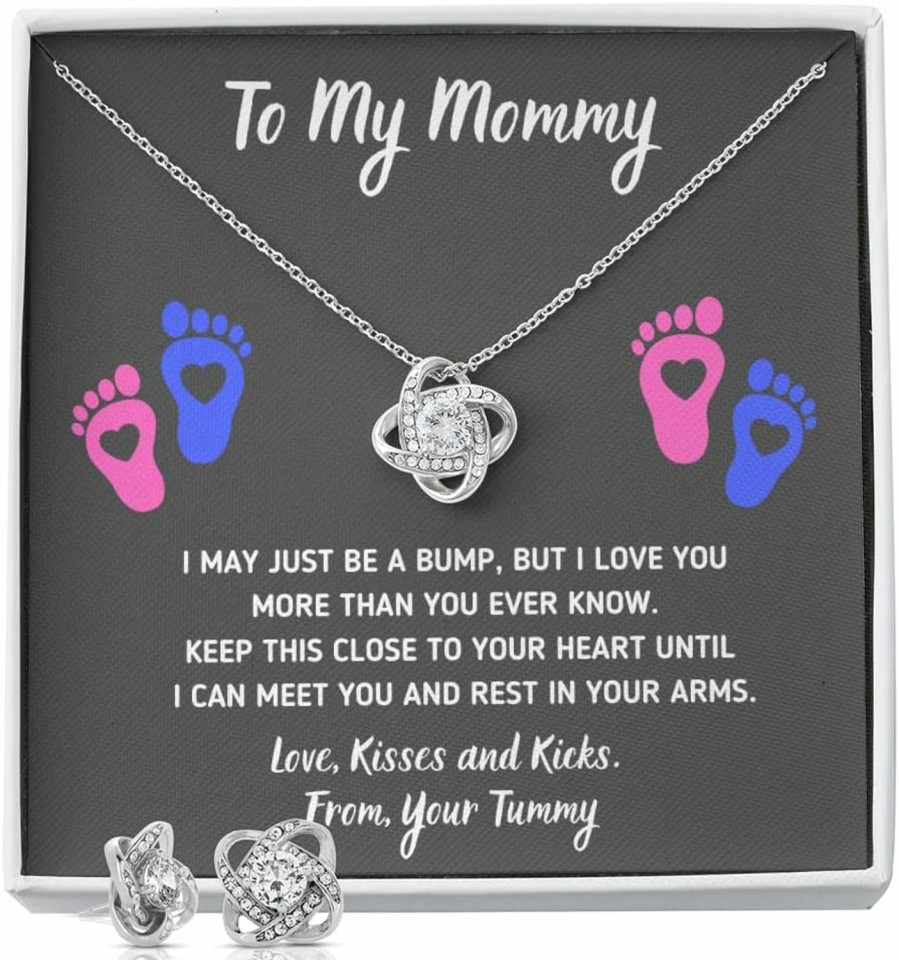 Necklaces | OC9 Gifts Baby Feet Jewelry Necklace, Mommy To Be Gifts For 1St Time Mom, To My Mommy Necklace Baby Bump, Gifts For Pregnant Women Mom To Be