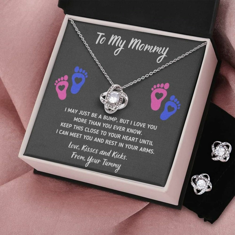 Necklaces | OC9 Gifts Baby Feet Jewelry Necklace, Mommy To Be Gifts For 1St Time Mom, To My Mommy Necklace Baby Bump, Gifts For Pregnant Women Mom To Be