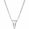 Necklaces | La4ve Diamonds La4Ve Diamonds 1/2-3.00 Carat, 14K White Gold 4 Prong Set Round-Cut Lab Grown Diamond Solitaire Stud Pendant With Chain Necklace | Jewelry For Women Girls | Gift Box Included