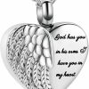 Necklaces | shajwo Shajwo Cremation Heart Urn Necklace Ashes Jewelry For Women Men Keepsake Pendant Memorial Locket Ash Holder