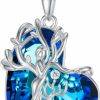 Necklaces | TOUPOP Toupop S925 Sterling Silver Mother And 1 Children/2 Children/3 Children/4 Children/5 Children Family Tree Of Life Pendant Necklace With Crystal, Birthday Anniversary Christmas Mothers Day Jewelry Gifts For Women Mom