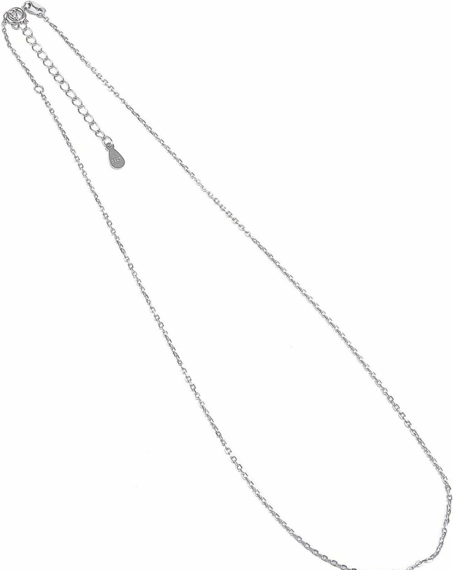 Necklaces | ZEONMEI Zeonmei 925 Sterling Silver 1Mm Cable Chain Necklace Spring Clasp Adjustable 15\" - 18\"