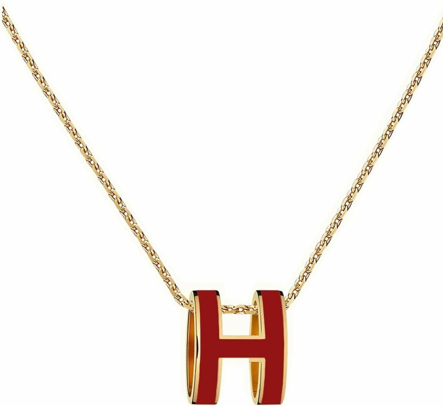 Necklaces | Yuangu Yuangu Classic Letter Design 18K Gold Plated Girl Necklace Colorful Color Optional Women'S Gift