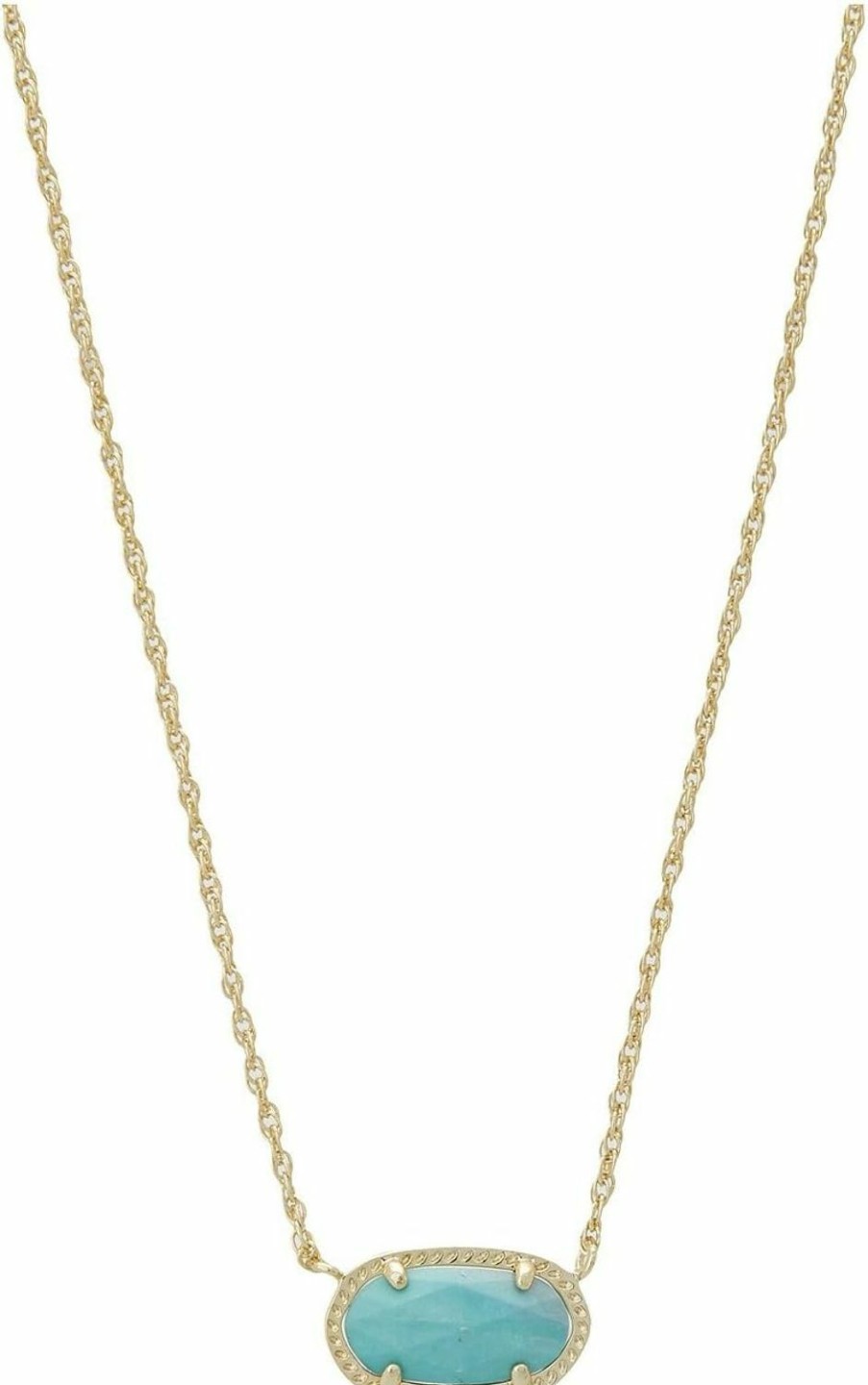 Necklaces | Kendra Scott Kendra Scott Elisa Pendant Necklace Gold Turquoise-Variegated One Size