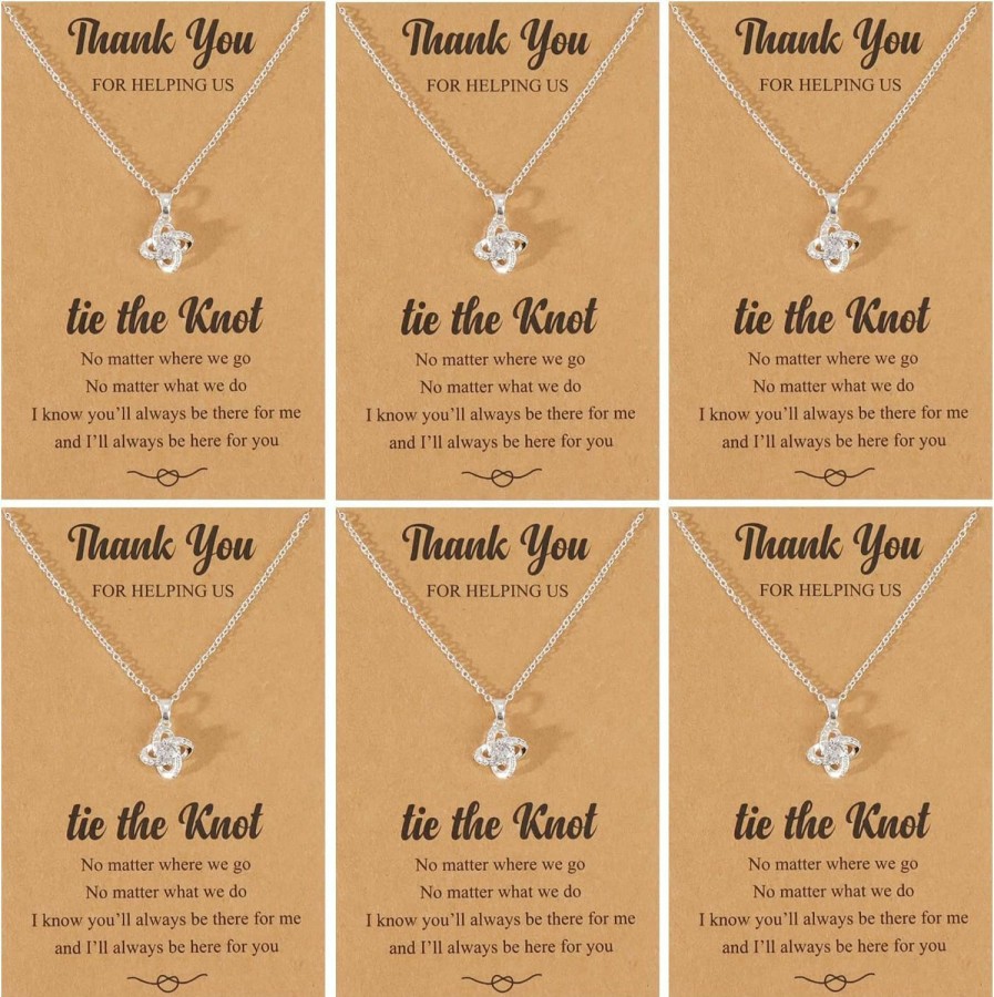 Necklaces | YANCHUN Yanchun Bridesmaid Gifts For Bridal Party Gifts Bridesmaids Proposal Necklaces Bracelets For 2/4/6/8 Bachelorette Party Favors Bridesmaid Dress Jewelry Set