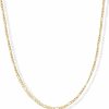 Necklaces | PAVOI Pavoi 14K Gold Plated Curb Paperclip Box Sphere Bead Snake Herringbone And Figaro Chain Adjustable Necklace