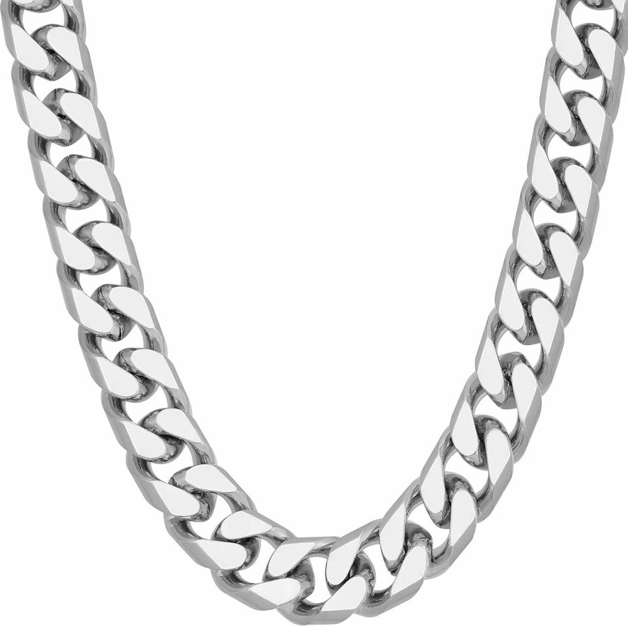 Necklaces | LIFETIME JEWELRY Lifetime Jewelry Miami Curb Square Cut Cuban Link Chain Necklaces 24K Gold Plated (5Mm & 9.5Mm)