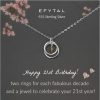 Necklaces | EFYTAL Efytal 21St Birthday Gifts For Her, Sterling Silver Necklace, 21 Year Old Birthday Gifts For Her, 21St Birthday Decorations For Her, Gifts For 21 Year Old Female, 21St Birthday Gifts For Daughter