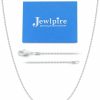 Necklaces | Jewlpire Jewlpire 14-26 Inch Italian 1.3Mm Ultra Luxury 24K Gold Over 925 Sterling Silver Box Chain Necklace For Women Girls, Hypoallergenic Replacement Necklace Thin & Sturdy Women'S Chain Necklaces