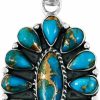 Necklaces | Turquoise Network Turquoise Necklace 925 Sterling Silver & Genuine Turquoise Pendant 20\"