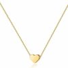 Necklaces | PAVOI Pavoi 14K Gold Plated Cubic Zirconia Heart Necklace | Cute Dainty Love Pendant Necklaces For Women