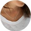 Necklaces | Ieftop Ieftop Dainty Gold Necklace For Women - 14K Gold/White Gold Plated Cute Heart Necklace Handmade Disc Circle Bee Choker Necklace Adjustable Gold Necklace For Women Trendy Jewelry