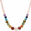 Necklaces | Ayriwoyi Ayriwoyi 7 Chakra Necklace For Women Strong Healing Crystal Necklace Genuine Stone Beaded Necklace Energy Necklace Handmade Strand Necklace 20 Inches Mother'S Day Gift