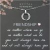 Necklaces | EFYTAL Efytal Friend Gifts For Women, Sterling Silver Studded Interlocking Circles Friendship Necklace, Best Friend Necklaces, Gifts For Friends Female, Bridesmaid Gift Ideas, Birthday Gifts For Women