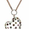 Necklaces | Betsey Johnson Betsey Johnson Mixed Multi-Colored Stone Lucite Heart Long Pendant Necklace