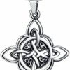 Necklaces | NIGHTCRUZ Nightcruz Witches Knot Necklace, Celtic Knot Pendant With Triquetra Trinity