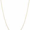 Necklaces | Kooljewelry Kooljewelry 10K Yellow Gold Rope Chain Barely-There Necklace (0.7 Mm, 0.9 Mm, 1 Mm Or 1.3 Mm) - Thin And Lightweight