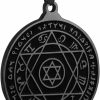 Necklaces | HZMAN Hzman Talisman Seal Solomon Six-Pointed Star 12 Constellation Pendant Stainless Steel Necklaces 22+2\" Chain