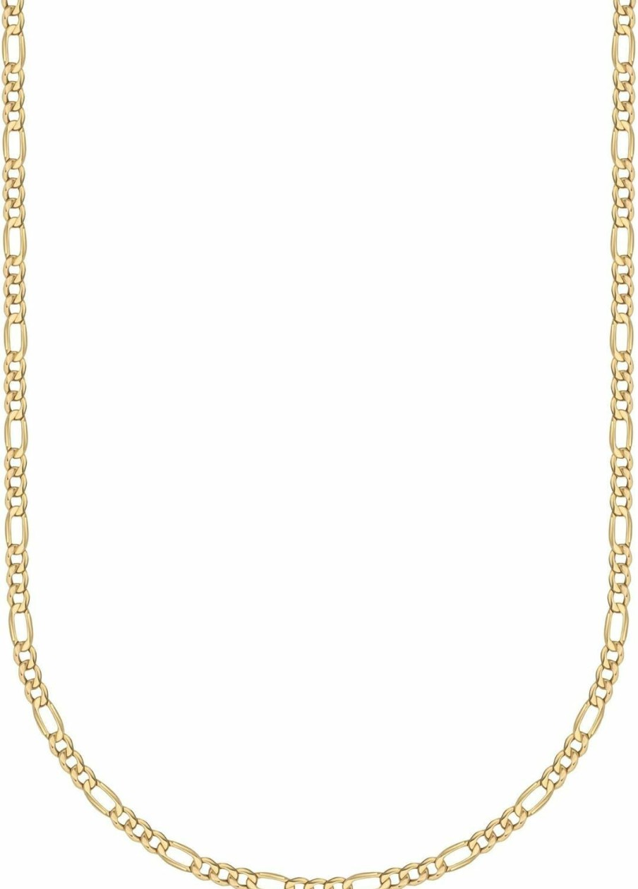 Necklaces | PORI JEWELERS Pori Jewelers 14K Gold 2.0Mm Figaro/3+1 Link Chain Necklace- Made In Italy -