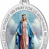 Necklaces | PicturesOnGold.com Picturesongold.Com Miraculous Medal Necklace Catholic Virgin Mary Pendant Oval Pendants For Women & Men Crafted In 10K/14K Yellow Or White Gold & Sterling Silver Christian Gifts For Men & Women Or First Communion Gifts For Boys Or Girls