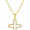 Necklaces | Noerar Noerar Gold Cross Necklaces For Women 14K Gold Plated Cross Necklace For Women Gold Necklace For Women Gold Rhinestone Cross Necklace For Women Girls