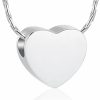 Necklaces | constantlife Constantlife Cremation Jewelry For Ashes - Heart Pendant Memorial Urn Necklace Ashes Holder Stainless Steel Personalized Customization Keepsake