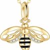 Necklaces | KECHO Kecho 14K Yellow Gold Honey Bee Jewelry For Women, Fine Gold Pendant Gifts For Her