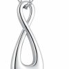 Necklaces | YWN Ywn Sterling Silver Infinity Urn Pendants Cremation Jewelry For Ashes Holder Memorial Keepsake Infinity Urn Necklace Cremation Ashes Jewelry For Human/Pet