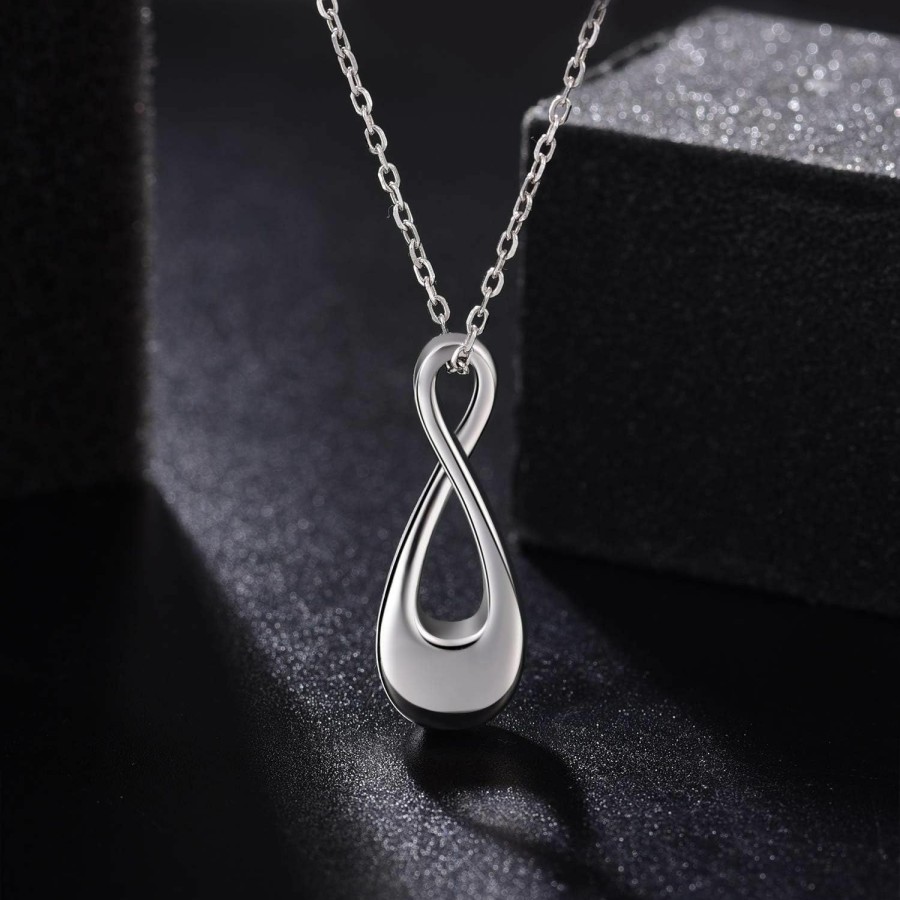 Necklaces | YWN Ywn Sterling Silver Infinity Urn Pendants Cremation Jewelry For Ashes Holder Memorial Keepsake Infinity Urn Necklace Cremation Ashes Jewelry For Human/Pet