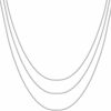 Necklaces | PAVOI Pavoi 14K Gold Plated Dainty Layering Necklaces For Women | Snake Chain, Curb Link, Paperclip Layered Chains | Trendy Layering Necklace