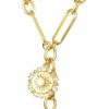 Necklaces | Suxerlry Chunky 18K Gold Plated Chain Choker Sun Heart Pendant Necklaces For Women Jewelry