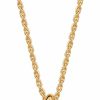 Necklaces | InzheG Inzheg Long Gold Pendant Necklace 18K Gold Plated Statement Simple Sweater Necklace Fashion Dainty Necklace Chain Charms Rope Chain Thin Italian Summer Necklace For Women Girls