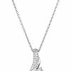 Necklaces | Amazon Collection Amazon Essentials Diamond 3 Stone Pendant Necklace (1/4 Cttw), 18\" (Previously Amazon Collection)