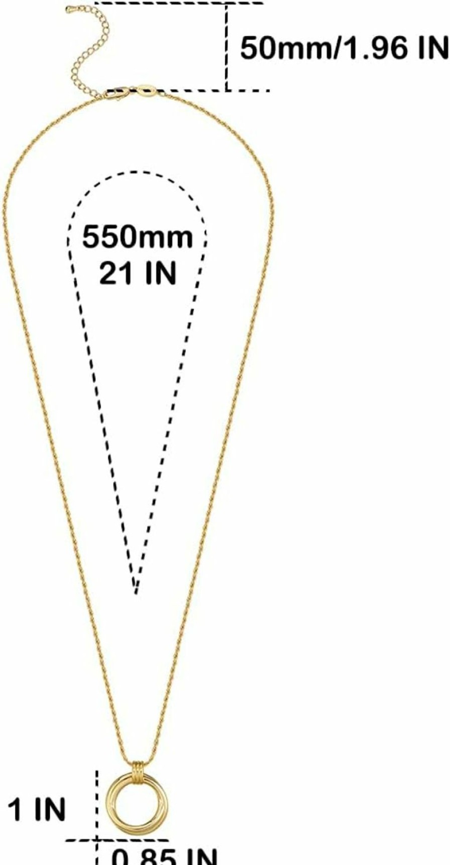 Necklaces | FRUMOS Frumos Dainty Layered Choker Necklace 18K Gold Plated Y Pendant Commemorative Coin Necklace Multilayer Bar Disc Necklace Adjustable Layering Choker Necklaces Fashion Jewelry For Women Girls