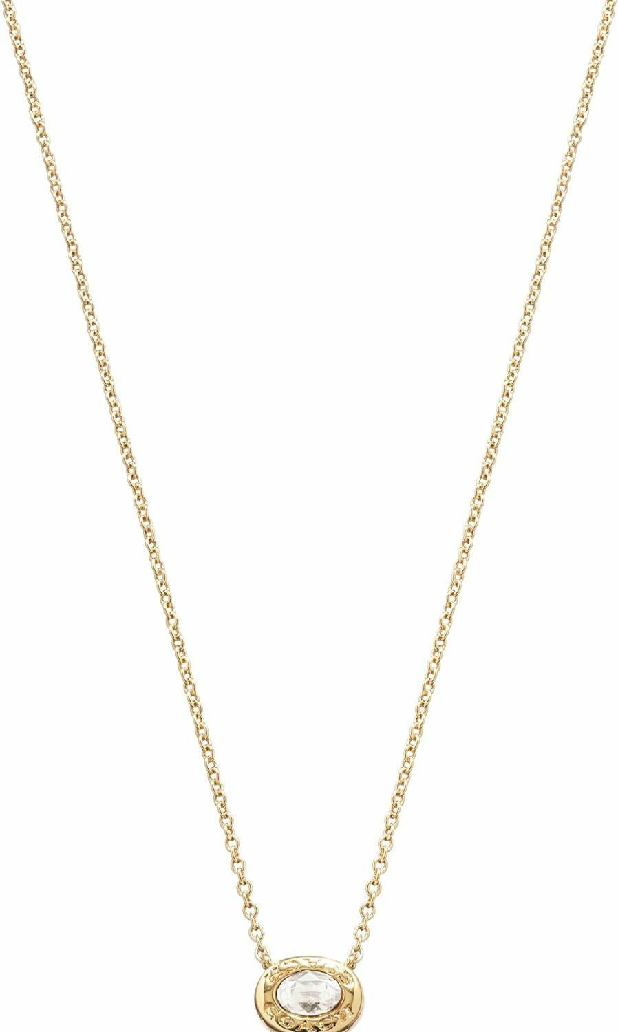 Necklaces | Amazon Coach Women'S Signature Stone Pendant Necklace