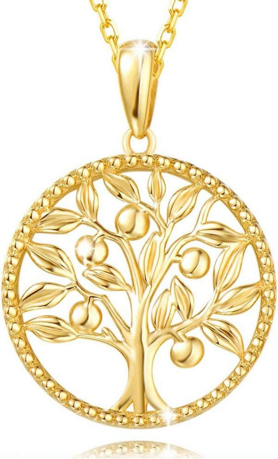 Necklaces | AGVANA Agvana Mothers Day Gifts 14K Solid Real Gold Tree Of Life Necklace For Women Dainty Pendant Necklace Fine Jewelry Anniversary Birthday Gifts For Women Girls Mom Wife Girlfriend Her Yourself, 16\"+2\"