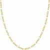 Necklaces | PORI JEWELERS Pori Jewelers 14K Yellow Gold 2.5Mm, 3.5Mm, 4.5Mm, Or 5.5Mm Figaro Link Chain Necklace- Made In Italy- Multiple Lengths Available