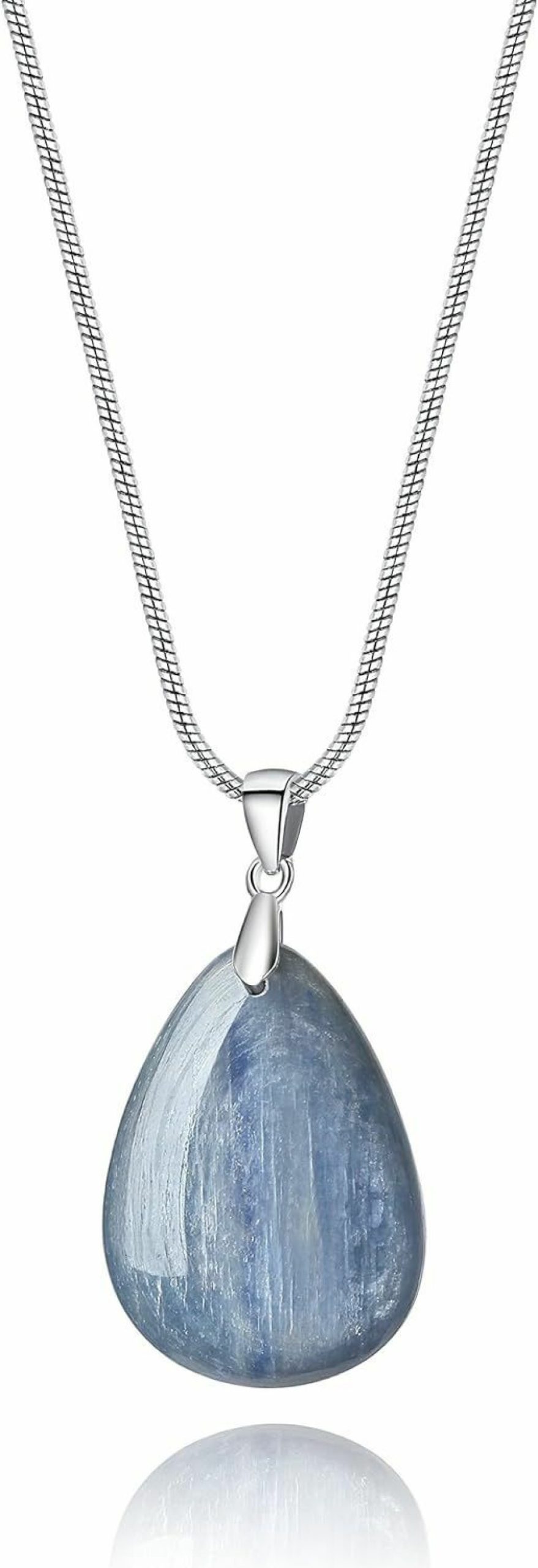 Necklaces | AMORWING Amorwing Stainless Steel Teardrop Healing Crystal Necklace