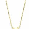 Necklaces | Mariell Mariell Cubic Zirconia Crystal Gold Pendant Necklace For Women, 2 Carat Cz, Bridal Wedding Jewelry Gift