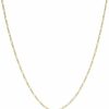 Necklaces | Kooljewelry Kooljewelry 14K Yellow Gold Figaro 3+1 Link Chain Pendant Necklace For Women (1.4Mm, 14 To 30 Inch)