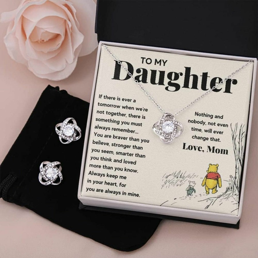 Necklaces | OC9 Gifts Daughter Gift From Mom Mother Daughter Necklace Birthday Graduation Christmas Jewelry Gifts For My Beautiful Daugther Adult Daughter With Message Card And Gift Box