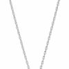 Necklaces | Amazon Essentials Amazon Essentials Plated Sterling Silver Cubic Zirconia Round Cut Solitaire Pendant Necklace, 18\"