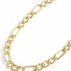 Necklaces | Jewelry Atelier Jewelry Atelier Gold Chain Necklace Collection - 14K Solid Yellow Gold Filled Figaro Chain Necklaces For Women And Men With Different Sizes (2.8Mm, 3.7Mm, 4.7Mm, 5.6Mm)