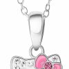 Necklaces | Hello Kitty Hello Kitty Sanrio Womens Sterling Silver Necklace 18\" - Sterling Silver Necklace Officially Licensed